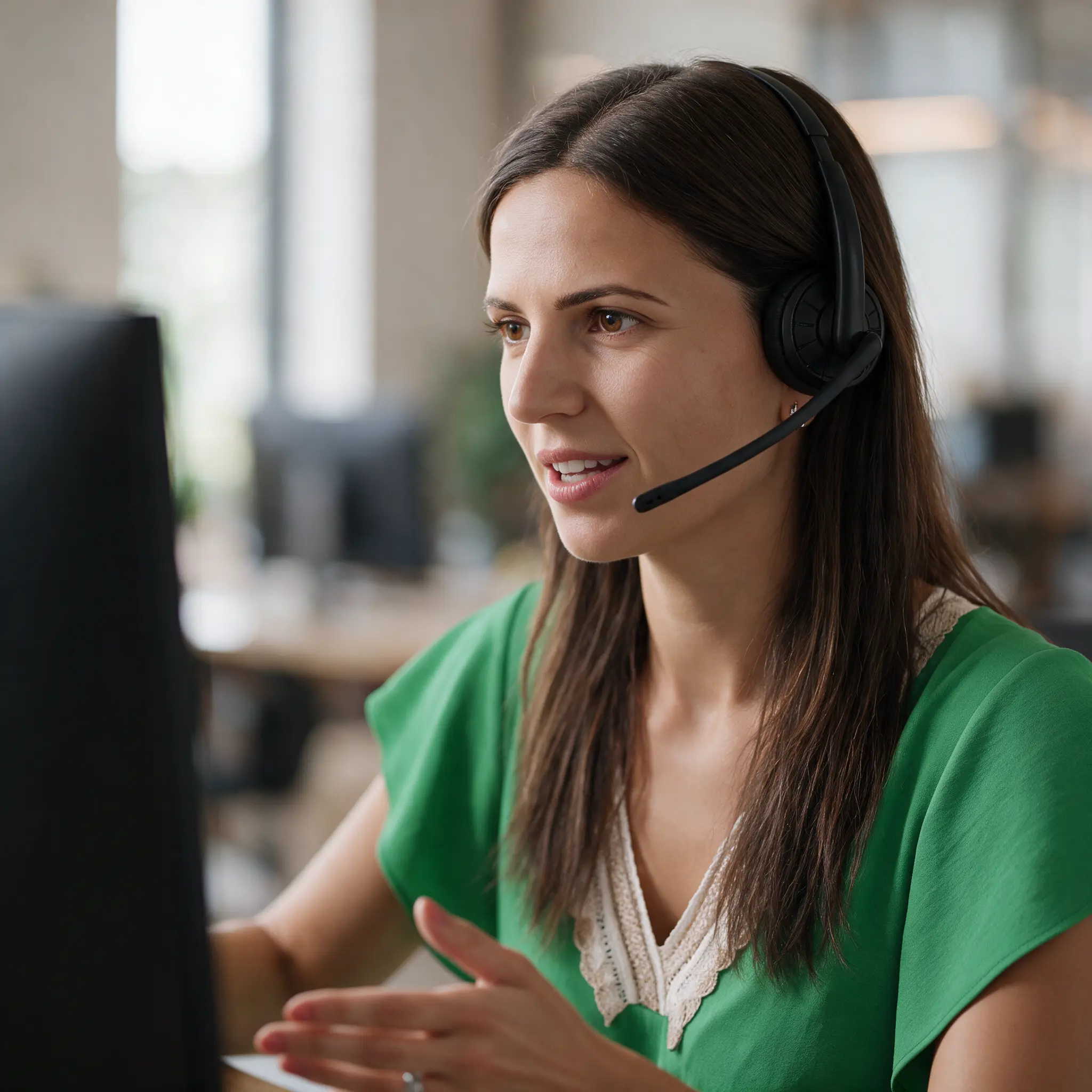 CreditCall agent booking a sales meeting