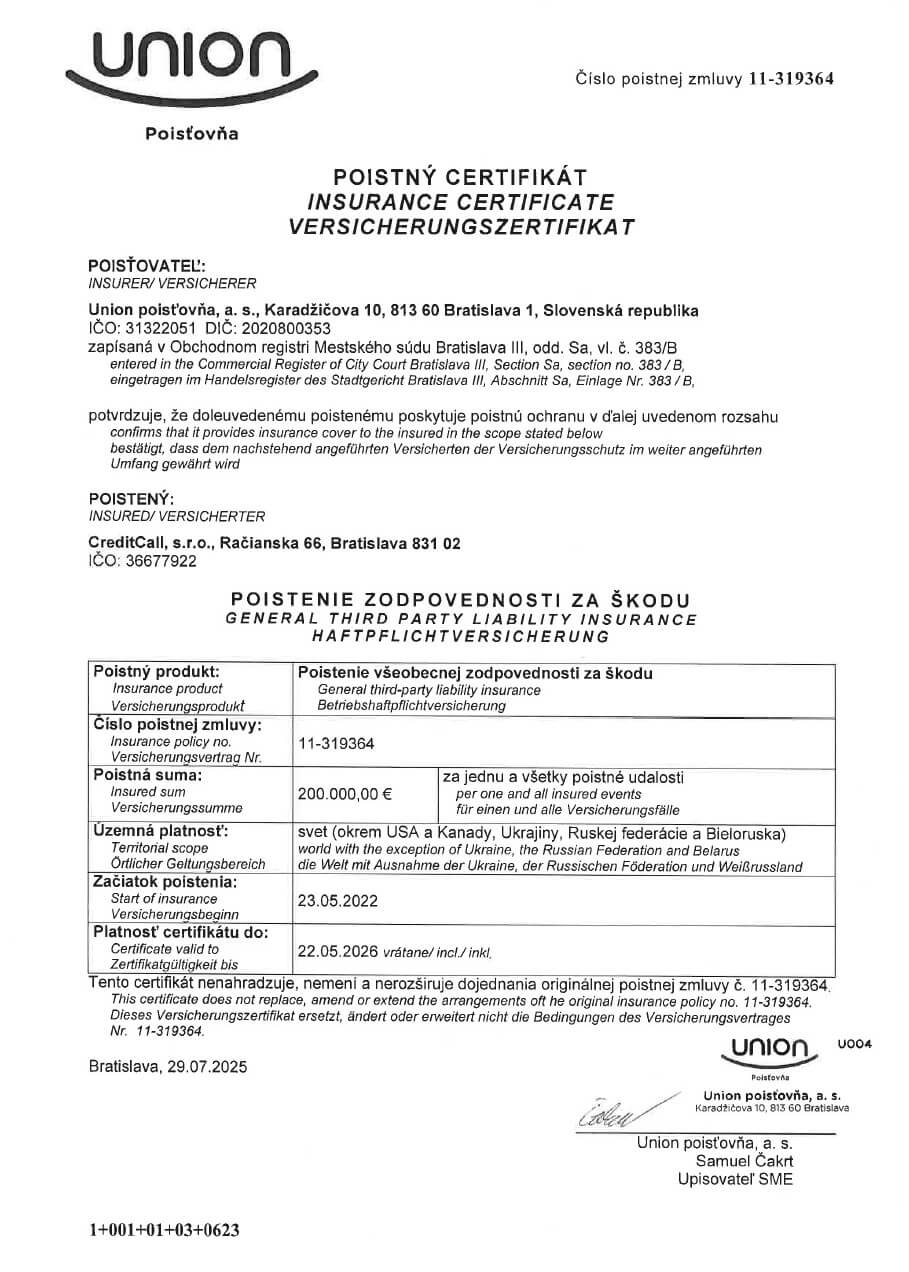 UNION: Liability insurance